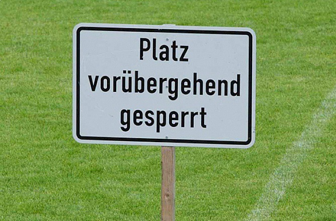 Platz vorübergehend gesperrt